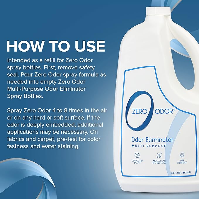 Zero Odor 64 oz. Multi-Purpose Odor Eliminator Air Freshener Spray GL1101404