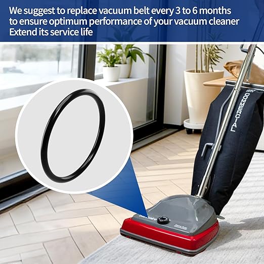 6-Pack RD Belt 66100 for Sanitaire Commercial Upright Vacuum, Replaces 30563B/30563A/EL098, Fits SC679 SC684 SC688 SC689 SC886 SC887 SC888 SC889 SC899 SC9050, Also Eureka 52100/52100B/52100C