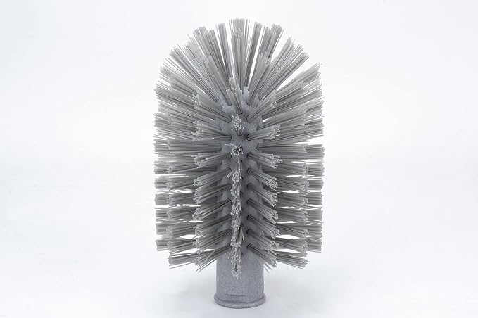 SPARTA Industrial Tank Brush Head Pipe Brush Head, Drain Brush with 3/4" Thread Hole (Handle Not Included) for Commercial Use, Plastic, 3 x 5.9 Inches, Gray - (Pack of 1)