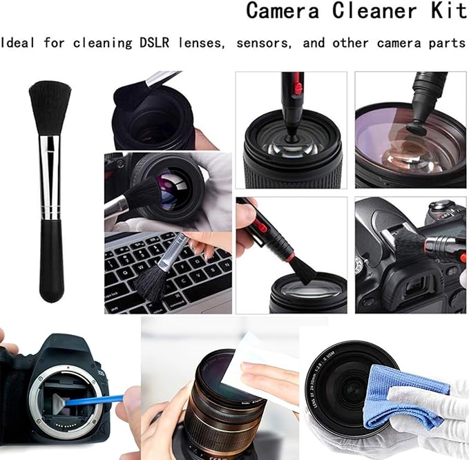 Professional Camera Cleaning Kit(38 pcs) - Including Lens Paper/Blower, APS-C Clean Swabs, Microfiber Cloths, Lens Pen, Clean Brush - DSLR Photography Accessories Lens Cleaning Kit Photographer Gifts