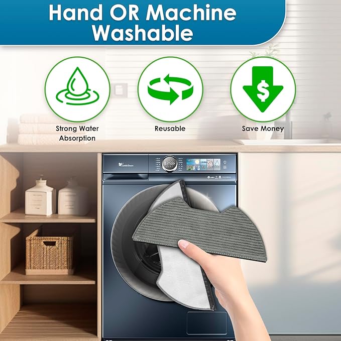 (6 Pack) UR2650WS Replacement Mop Pads Compatible with Shark Matrix Plus 2-in-1 Robot Vacuum Cleaner, Mopping Pads, Refill Accessories, Washable Mop Cloths
