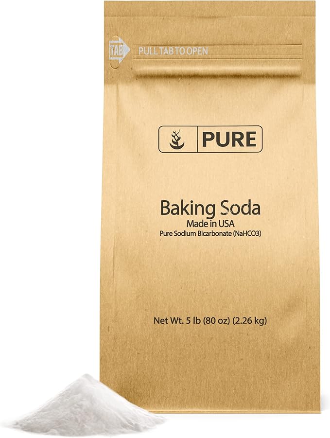 PURE ORIGINAL INGREDIENTS Borax, Washing Soda, and Baking Soda Bundle, (5 lb) Cleaning, Soap DIY