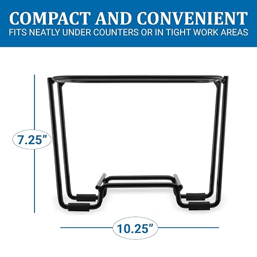 San Jamar Kleen-Pail® Stainless Steel Stand Only (for 8 Qt Pro Bucket) Black