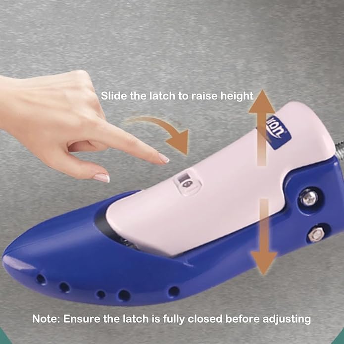 Boot Stretchers for Cowboy Boots, Shoe Stretchers for Men Thick Wide Feet (7-12.5), Adjustable Length & Width Shoe Trees (Blue)