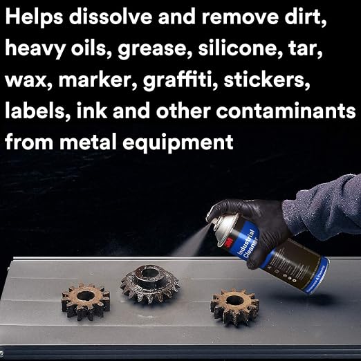 3M Industrial Cleaner and Degreaser, Citrus Base, Net Wt 18.5 oz, Removes Sticky Residue, Dirt, Grease, Grime, Tar, Oil and Ink in Seconds, Non-Corrosive