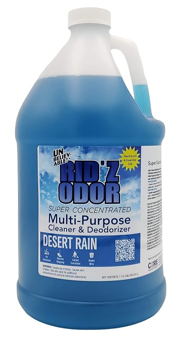 Unbelievable! RID'Z Super Concentrate Multi-Purpose Cleaner & Deodorizer - Desert Rain, 1 Gallon, 1 Count, 128 Fl Oz (Pack of 1)