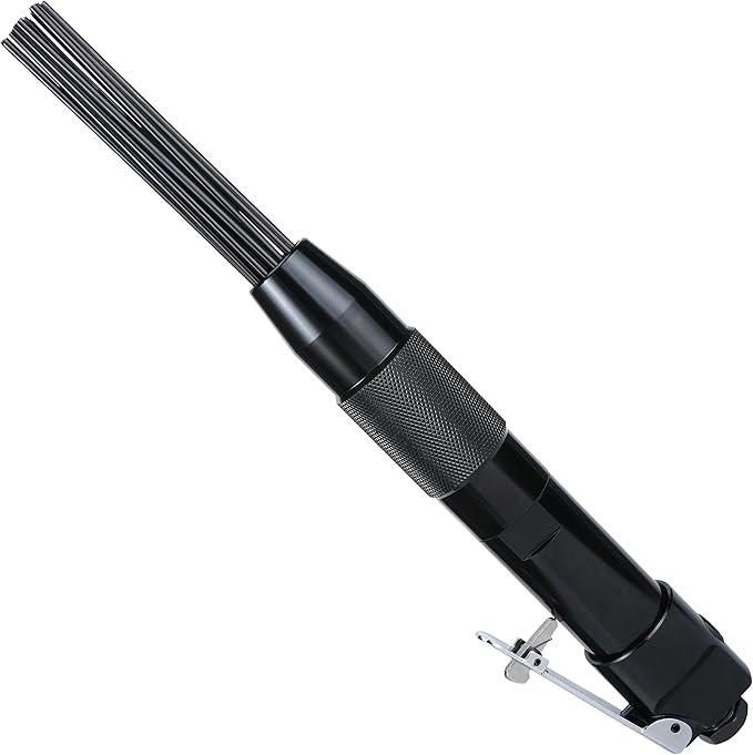 Compact air needle scaler air-powered pneumatic rust paint weld removal tool, pneumatic needle scaler