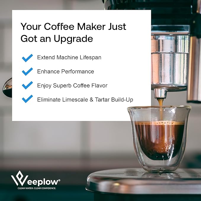 Weeplow Coffee Machine Maintenance Kit (4-Piece) – 3 DLSC002 Compatible Water Filters & 300ml Descaler Solution – For De'Longhi Magnifica, Dinamica, Autentica & ECAM Series