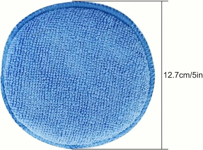 1 PC Microfiber Wax Applicator Pads, Buffing & Detail Polishing Foam Pads for Car Cleaning Fine Polishing
