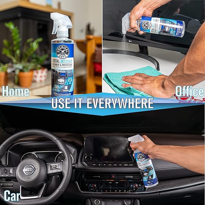 Chemical Guys CWS20316K9 Foaming Citrus Fabric Clean Carpet & Upholstery Carpet Cleaning & Interior Cleaning Kit (9 Piece Kit with Total Interior SPI22016 & Lightning Fast Stain Extractor SPI_191_16)