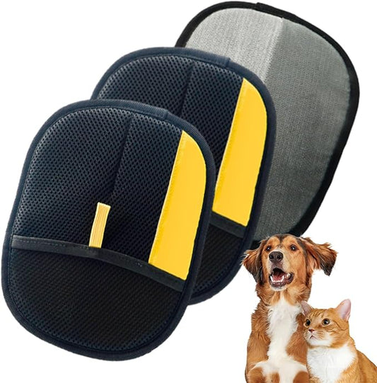2026 Pet Hair Removal Glove for Cats & Dogs, Reusable Pet Grooming Glove, Easy Shed Hair Remover for Short Long Fur, Dog Cat Deshedding Gloves for Home Furniture Cleaning (2 Pcs)