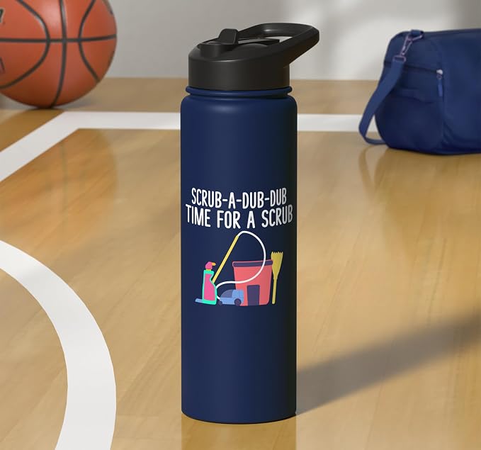 Scrub a dub dub time for a Scrub Cleaning Stainless Steel Insulated Water Bottle