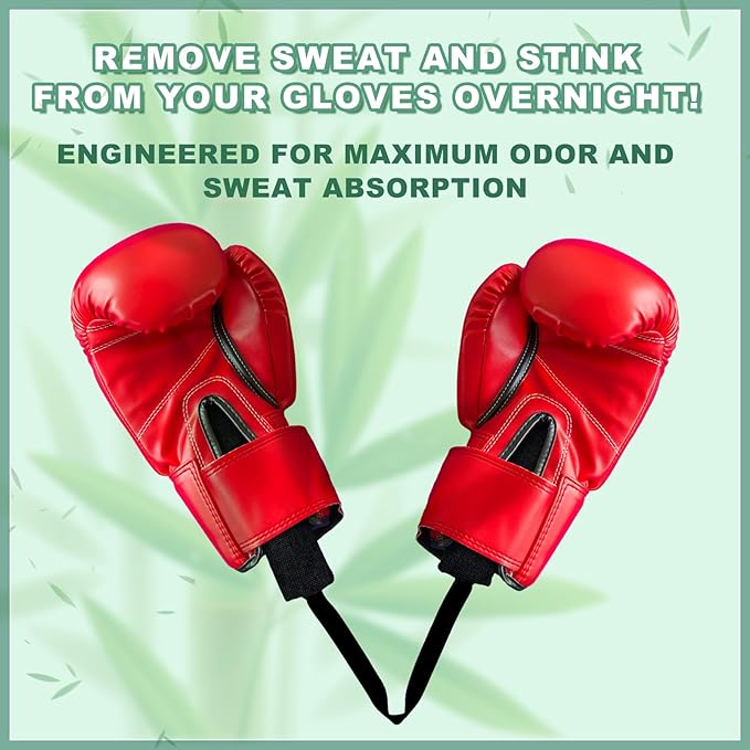 Timgle 2 Pcs Boxing Glove Deodorize Boxing Gear Odor Eliminator Bamboo Charcoal Deodorizer Boxing Glove Hockey Bowling Odor Eliminator Moisture Absorbing Sports Equipment for Bags Sports Gear