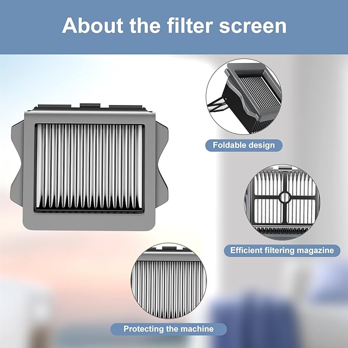 Vacuum Mop Roller Brushes and Filter Replacement Parts Compatible with Tineco Ifloor 3 Series, Floor One S3 Series, Ifloor 5 Breeze，The Set Includes 3 Roller Brushes 6 Filters and 2bottle solution