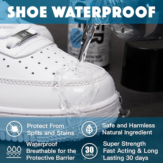 COZGO Protect Shoe Protector Spray, Rain & Stain Waterproof Shoe Spray, Nano Protection for Sneaker, Suede, Leather,10.15FlOz