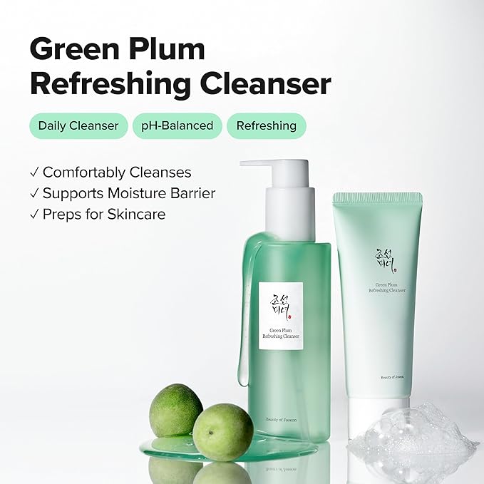 Beauty of Joseon Green Plum Refreshing Cleanser Gel Type Deep Pore Cleansing, Face Wash, For All Skin Types, Korean Skincare 200ml, 6.76 fl.oz