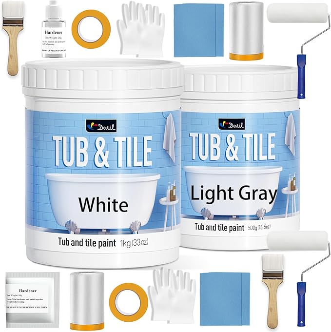 DWIL Light Gray 0.5kg & White 1kg Combination 2 Sets of Tools