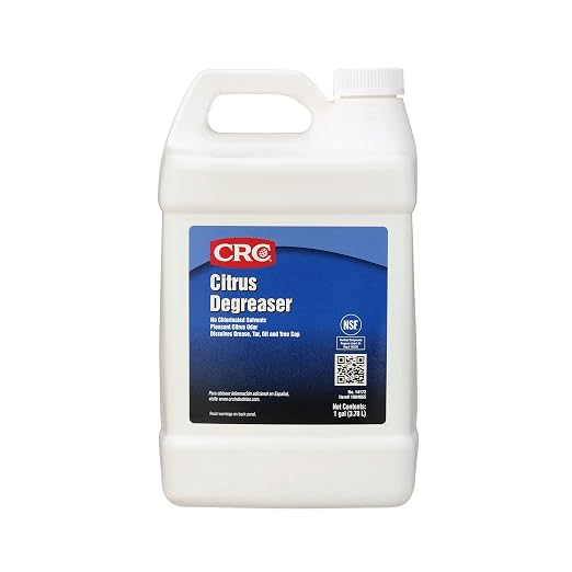 CRC 14172 Citrus Degreaser – 1 Gallon, Non-Chlorinated Citrus Grease Cleaner for Manufacturing Use Only