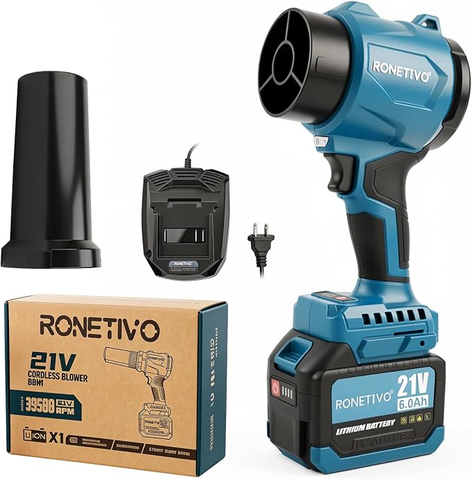 21V Brushless Cordless Blower 6.0Ah 39,500 RPM（Suitable for Makita Batteries.） CBH1