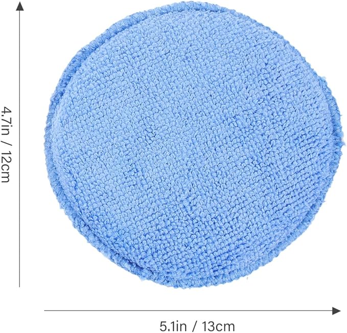 GLEAVI 10pcs Car Wax Applicator Pads Microfiber Sponge for Polishing and Cleaning Ergonomic Design for Maximum Control Soft Texture for for Automotive Detailing