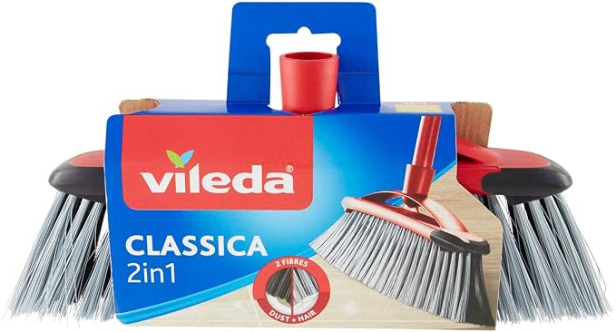 Vileda 141460 Classica 2-in-1 Indoor Broom