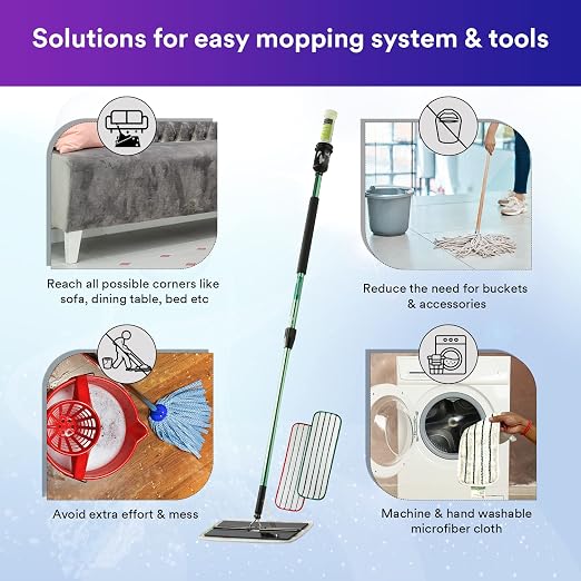 3M Easy Scrub Express Flat Mop Tool with Pad Holder, 16", 1/case