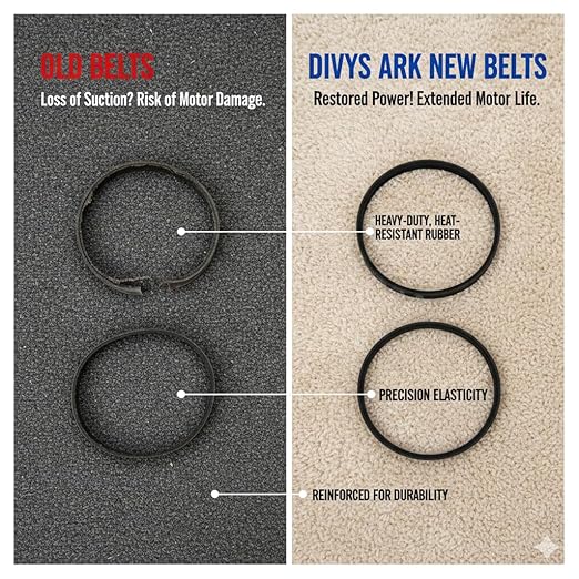 Replacement of Hoover Upright Vacuum Belts 2 Pk #38528040 X 2