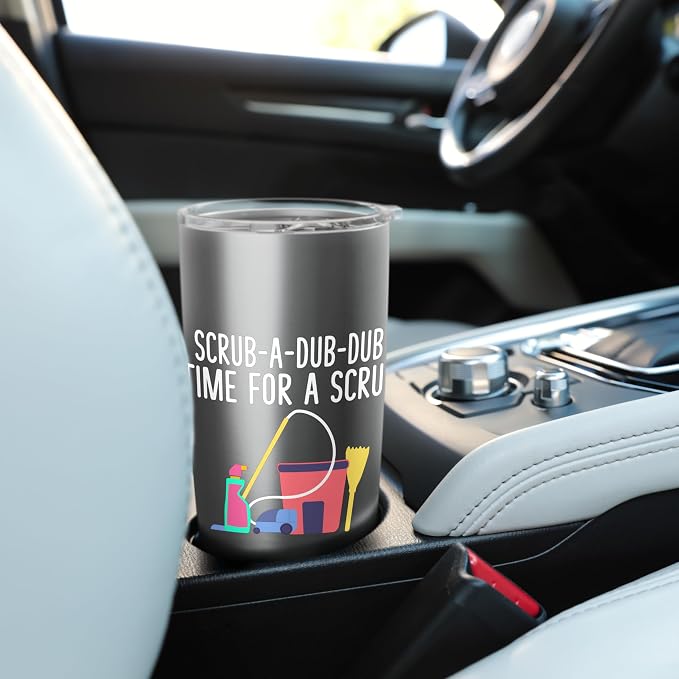 Scrub a dub dub time for a Scrub Cleaning Stainless Steel Insulated Tumbler
