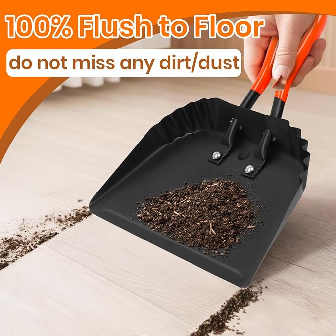12" Dustpan and 24" Push Broom