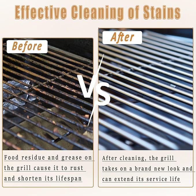 Heavy Duty Grill Cleaning Brick with Handle, Durable Griddle Pumice Stone Cleaning Blocks Removing Stains for Flat Top, Oven, Stove, BBQ Grates, Cookware (3)