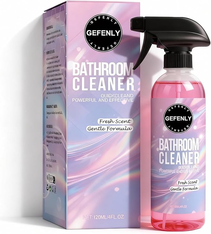 Bathroom Cleaner - 4.22 Fl Oz Bathroom Descaler Foam Cleaner, Gentle Formula Foaming Bathroom Cleaner, Bath Room Spray for Showers, Bathtubs, Glass Surface (1 PC)
