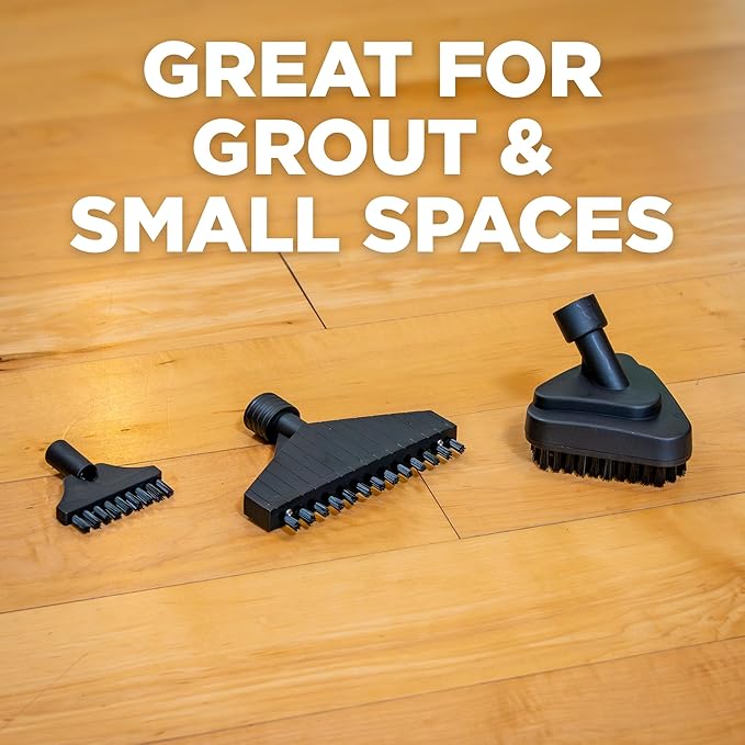 Wagner 3 Accessory Attachment Brush Kit, Includes Small and Large Grout Brush and Soft Bristled Triangle Brush Compatible with 905e, 915e and 925e Steamers