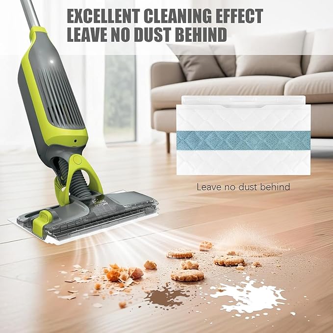 40 Pack Disposable Mopping Pad Refills for Shark VACMOP Pro Hard Floor Vacuum Mop Pads Compatible with VM250 VM251 VM252 VM200 VC205 QM250 VM190 VM200P12 VMP30,No.VMP30VMP10VMP16