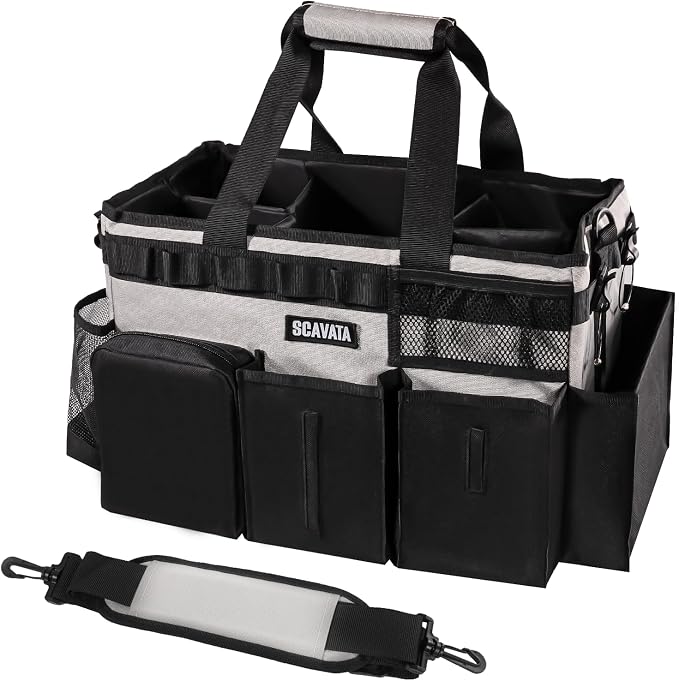 2 Pack Cleaning Caddy Bag (Blue & Grey)