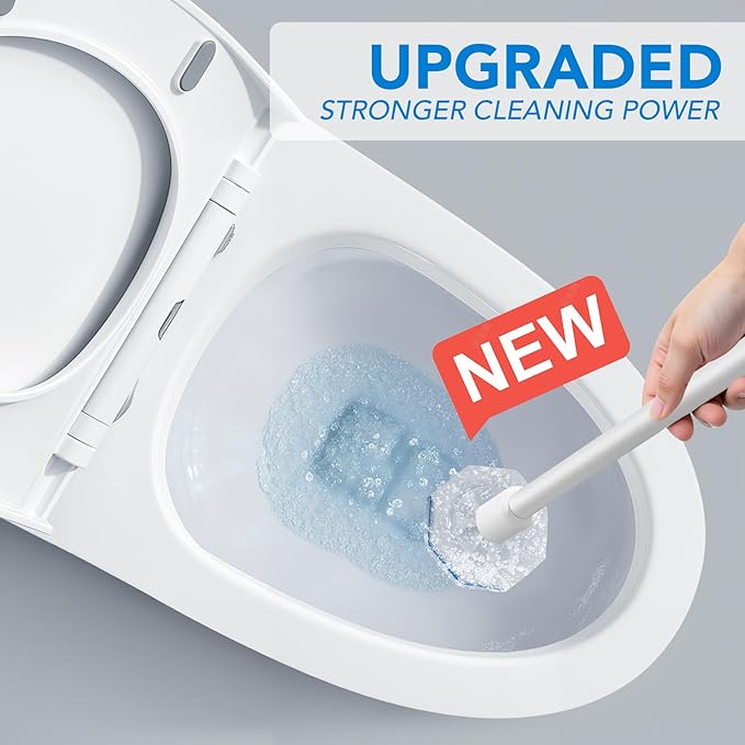 55 Pcs Toilet Wand Refills for Clorox, Upgraded Disposable Replacement Heads Compatible with Clorox Toilet Wand for Bathroom Cleaning