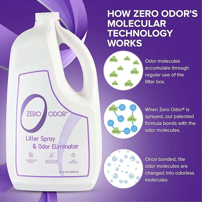 Zero Odor 64 oz. Litter Odor Eliminator Air Freshener Spray Refill LR1101408