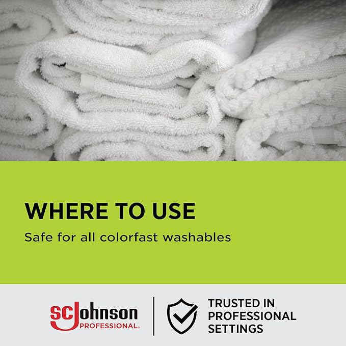 SC Johnson Professional Shout Active Enzyme Laundry Stain Remover Spray 22 fl oz, Pack of 8