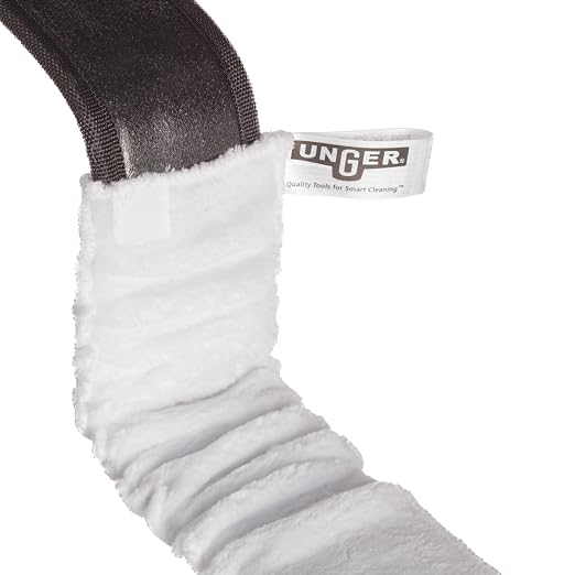 Unger PM05W StarDuster ProFlat/Flex Microfiber Sleeve, 29-1/2" Length (Bag of 5),White