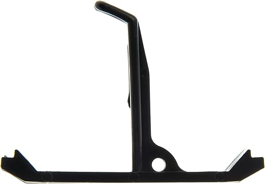 Carlisle FoodService Products Roll 'N Grip Plastic Broom Holder Wall Mount, Bathroom Organizer, Kitchen Organizer with Quick Release for Kitchen, Restaurant, Home, 1.75 Inches, Black, (Pack of 12)