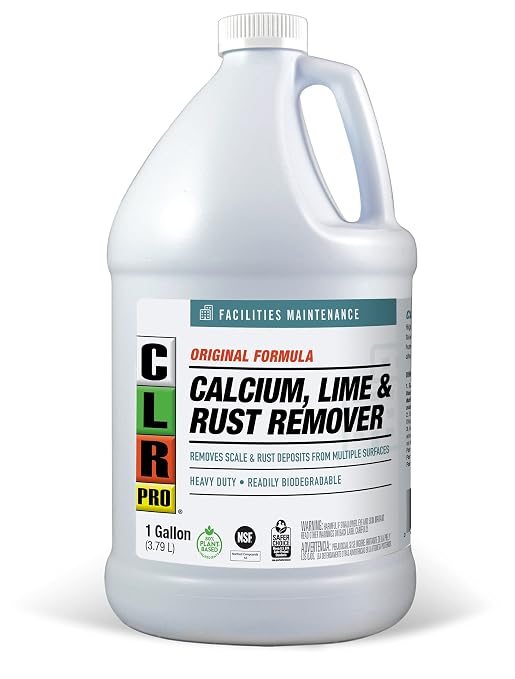 CLR PRO Calcium, Lime and Rust Remover (1 Gallon) and CLR Brilliant Bath Foaming Bathroom Cleaner Spray (2 x 26 Ounce)