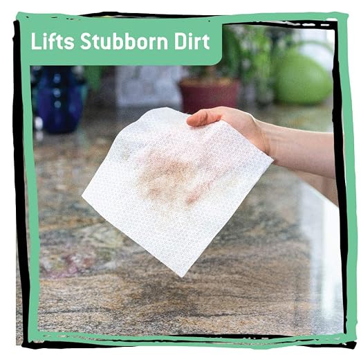 Tub O' Towels Granite & Marble Cleaning Wipes 4 Pack – 7x8 Multi Surface Stone Cleaning Wipes, 40 Count Canisters for Countertops & Tile