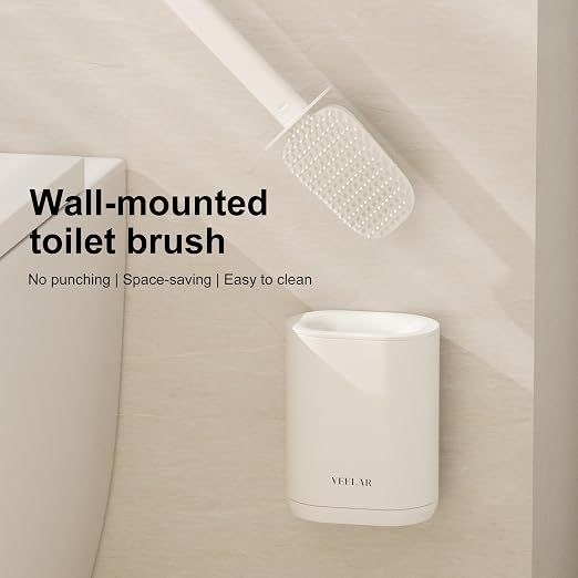 Motion Sensor Bathroom Trash Can and Toilet Brush Holder Set