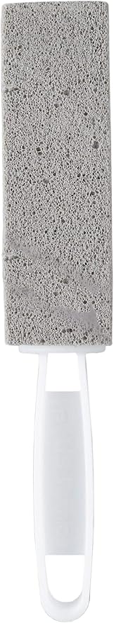 PUMJAN6 - Toilet Bowl Ring Remover with Handle, Pumice, Gray