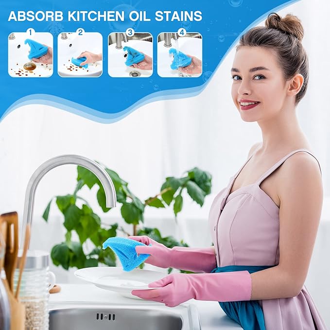 Patelai 40 Pcs Hot Tub Sponge Spa Cleaning Sponges for Hot Tub Oil Absorbing Cleaning Scum for Spa, Bathtub and Swimming Pool to Soak up Oils Bathtub Accessories(Boat Style)