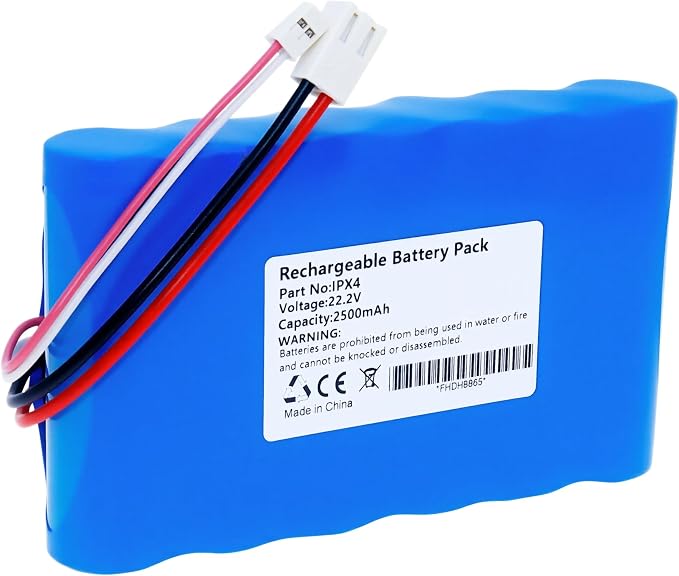 Replacement Battery for Tineco IPX4 FW020100US Vacuum Mop | 22.2V 2600mAh, high consistency graded cells, stable voltage power supply, long service life