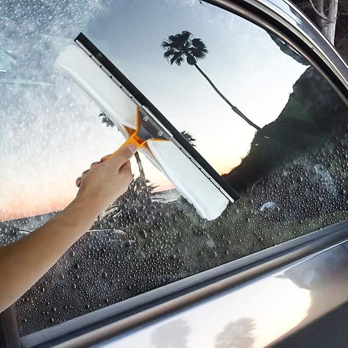 Professional Window Squeegee,Window Cleaner Tool, Window Washing Kit with Extension Pole(3.5FT-10.5 FT), Multi-Use Squeegee for Window Cleaning,Glass Cleaning Tools for Indoor/Outdoor High Window