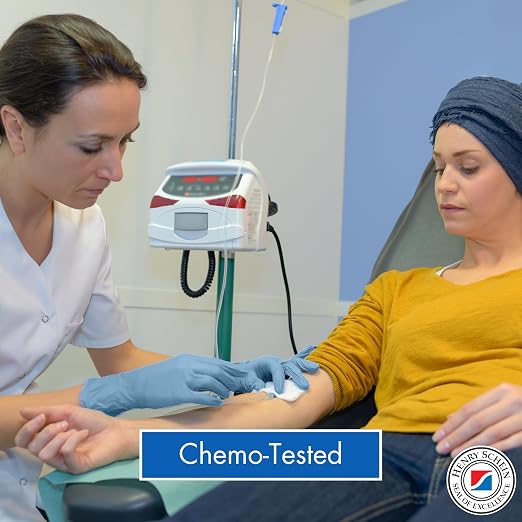 Henry Schein Criterion N300 Nitrile Exam Gloves – Medium, Ice Blue, 300/Box – Chemo Tested, Latex-Free, Chlorinated, Textured Fingers, 2.76 Mil Finger Thickness, Beaded Cuff, Non-Sterile, Disposable
