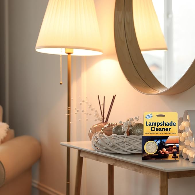 Sparkle Plenty Lampshade Cleaner - Dry Magic Dust Sponge for Lamp Shade - Dry Dusting Sponge Scrub for Fabric & Window Blinds - Effortless Duster Upholstery Cleaner for Furniture & Surfaces (3 Pack)