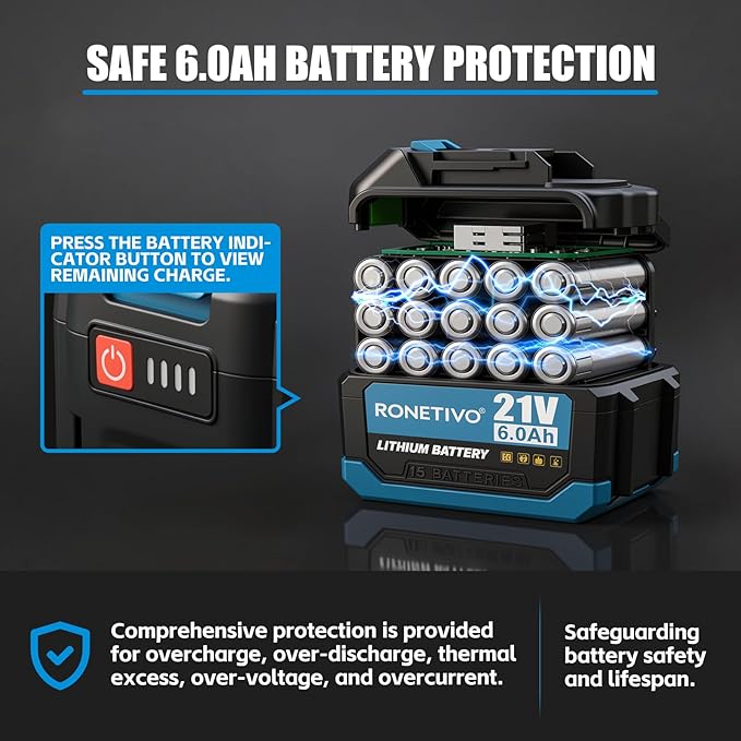 21V Brushless Cordless Blower 6.0Ah 39,500 RPM（Suitable for Makita Batteries.） CBH1