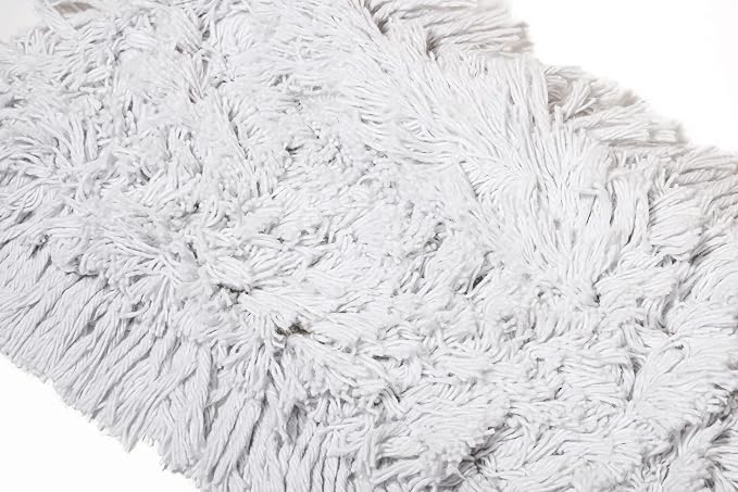 24 Inch Commercial Dust Mop Replacement Head – Reusable Cotton Dust Mop Refill for Floor Cleaning and Janitorial Use